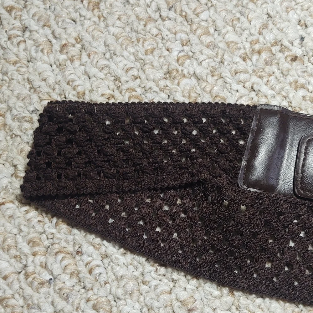 Brown Crochet Belt